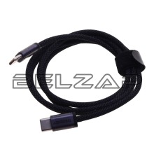 Кабель USB Type C-USB Type C 60W 1м черный, TK-NB07 60W Black, THREEKEY