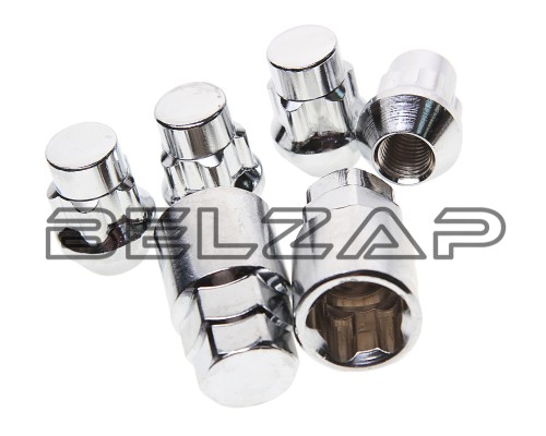 Гайка колеса М12х1.5х32 секретки конус закрытая 2 ключа, 20705SP, LS WHEELS