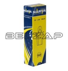 Лампа 12V 1.5W BX8.5d желтый патрон Plastic Base, 170503000, NARVA
