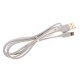 Кабель iPhone (5-) 2.4A 2м, BX14 белый, BOROFONE