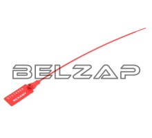 Пломба пластиковая L=220мм номерная (красная) REXANT
