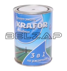 Грунт-эмаль по ржавчине черный 1л, 4300002214, KRAFOR