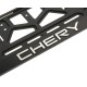 Рамка знака номерного "CHERY" рельефная черная, Chery, ЛОГОАВТО