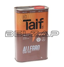 Масло моторное TAIF ALLEGRO PAO 0W20 SP/GF-6 синт.1л