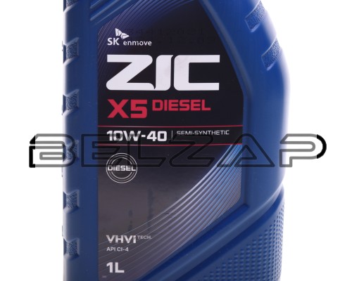 Масло моторное X5 DIESEL CI-4/SL 10W40 п/синт.1л, 132660, ZIC