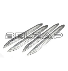 Накладка бампера 470х55мм серая (4шт.) АВТОСТОП