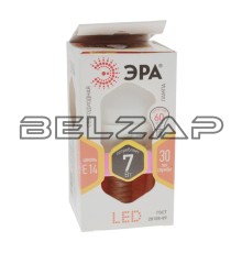 Лампа светодиодная E14 P45 7W (60W) 220V теплый, LED-SMD-P45-7W-827-E14, ЭРА