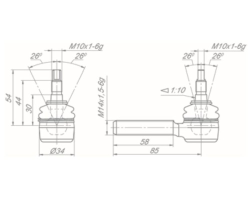 Хвостовик КАМАЗ-ЕВРО КПП L=103мм ROSTAR