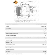 Компрессор SCANIA 4 series (96-) кондиционера NRF