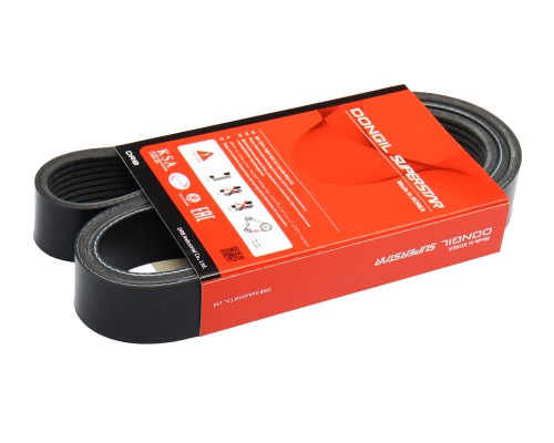 Ремень приводной поликлиновой 8PK1375 FAW J6, 3310, 4250 насоса водяного DONGIL