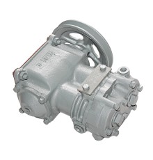 Компрессор МАЗ, УРАЛ дв.ЯМЗ (2 цилиндровый) жид. охлаж. шкив 172мм 210л/мин. БЗА №