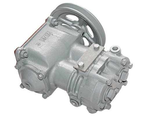 Компрессор МАЗ, УРАЛ дв.ЯМЗ (2 цилиндровый) жид. охлаж. шкив 172мм 210л/мин. БЗА №