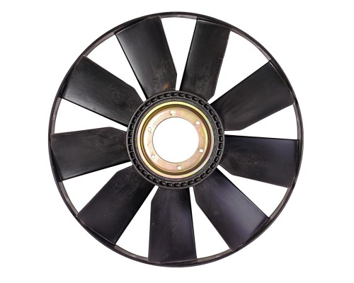 Вентилятор КАМАЗ-ЕВРО 704мм с обечайкой и выгнутым диском в сборе (07-) (дв.740.50, 51) ТЕХНОТРОН