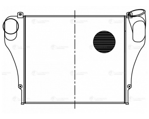 Охладитель КАМАЗ-54115, 65115 наддувочного воздуха Cummins ISLe LUZAR