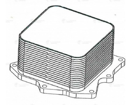 Теплообменник ГАЗ-3302 дв.CUMMINS ISF 2.8 масляный LUZAR
