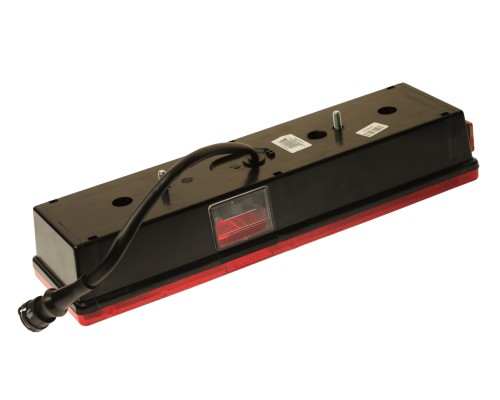 Фонарь задний КАМАЗ, МАЗ, УРАЛ левый со жгутом (вилка СЦАЗ) и боковым габ.фонарем (без лампы) РУДЕНСК