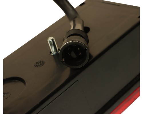 Фонарь задний КАМАЗ, МАЗ, УРАЛ левый со жгутом (вилка СЦАЗ) и боковым габ.фонарем (без лампы) РУДЕНСК