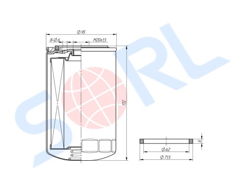 Фильтр топливный DAF IVECO КАМАЗ дв.CUMMINS EQB SORL