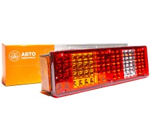 Фонарь задний КАМАЗ, МАЗ, УРАЛ левый со жгутом (вилка СЦАЗ) и боковым габаритным фонарем AVTOELECTRICA