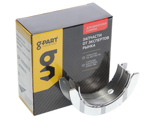 Вкладыш ГАЗ-3302 дв.CUMMINS ISF 2.8 коренной упорный верхний d=0.00 (разборный) G-PART (ОАО ГАЗ)