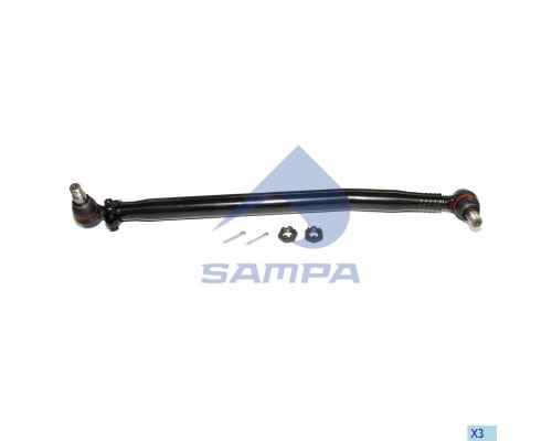 Тяга рулевая DAF продольная L=867 SAMPA