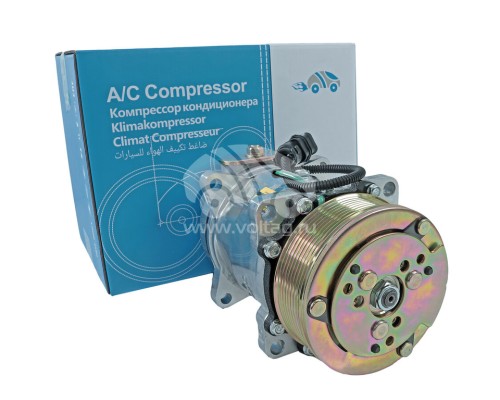 Компрессор JAC N75, N80, N90, N120 КАМАЗ Компас-9/12 кондиционера KRAUF