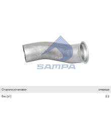 Труба приемная глушителя RENAULT SAMPA