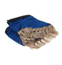 Ламбрекен ГАЗель Next на лобовое стекло с уголками кисти синий АВТОРЕАЛ