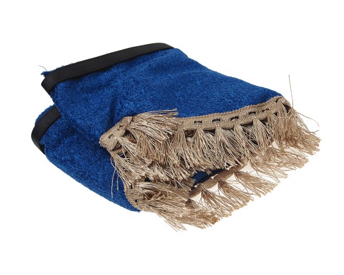 Ламбрекен ГАЗель Next на лобовое стекло с уголками кисти синий АВТОРЕАЛ