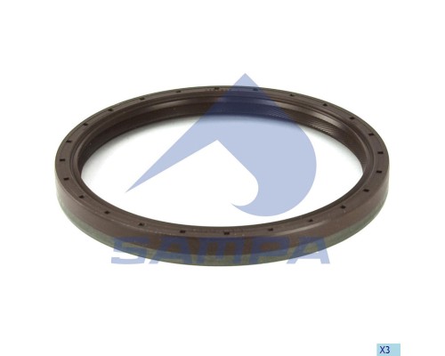 Сальник коленвала КАМАЗ-5490 MAN MERCEDES Actros, Axor задний (120x140x13мм) SAMPA