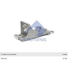 Кронштейн бампера DAF XF95, 105 переднего левый SAMPA