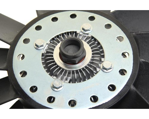 Вентилятор ГАЗ-3302 дв.CUMMINS ISF 2.8, ШТАЙЕР в сборе с муфтой (с ГУР) d=380мм (левое вращ.) PRAVT