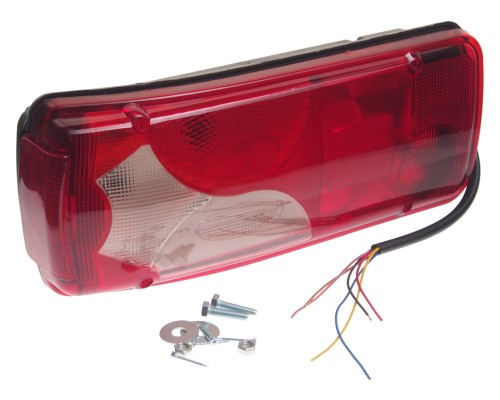 Фонарь задний MAN ТGA левый (белый) с жгутом ТЕХАВТОСВЕТ