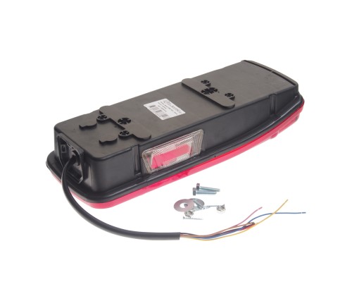 Фонарь задний MAN ТGA левый (белый) с жгутом ТЕХАВТОСВЕТ