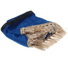 Ламбрекен ГАЗ-3302 на лобовое стекло с уголками кисти синий АВТОРЕАЛ