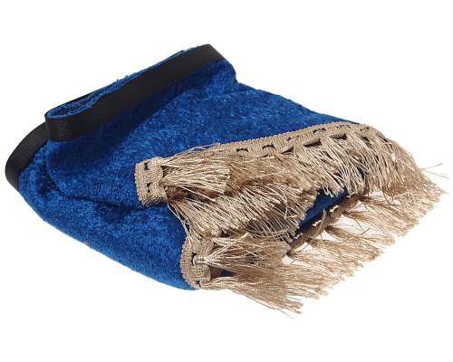 Ламбрекен ГАЗ-3302 на лобовое стекло с уголками кисти синий АВТОРЕАЛ