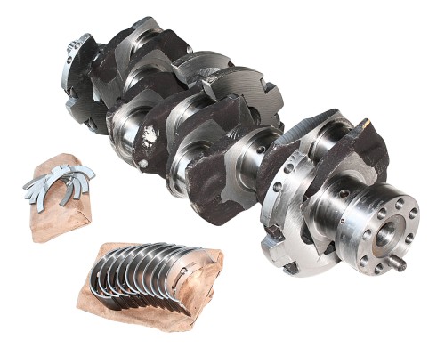 Вал коленчатый МТЗ в сборе с вкладышами в упаковке , под 2 шпонки,  шлиц ММЗ