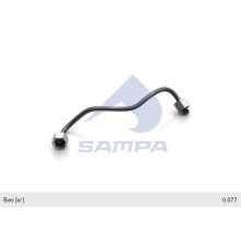 Трубка топливная КАМАЗ-5490 MERCEDES высокого давления от ТНВД к форсунке SAMPA