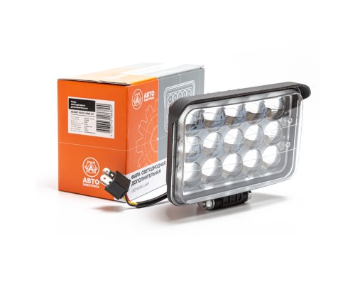 Фара рабочего света прямоуг. 170х110х66 45Вт 15 светодиодов рассеян. свет линзованная AVTOELECTRICA