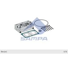 Головка блока компрессора VOLVO RENAULT в сборе (болты, прокладка, кольцо) SAMPA