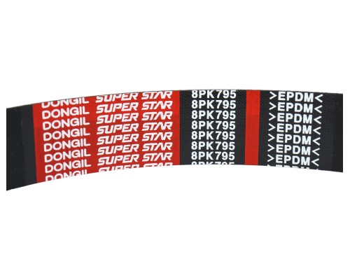 Ремень приводной поликлиновой 8PK795 SHACMAN SHAANXI вентилятора,  генератора DONGIL