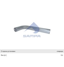 Труба приемная глушителя MAN TGA SAMPA