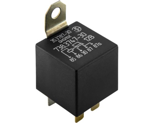 Реле электромагнитное 12V 5-ти контактное 50А замыкающее с кронштейном ЭМИ