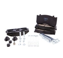 Колодки тормозные MERCEDES Atego MAN TGL ГАЗ-33104 передние/задние дисковые (4шт.) SORL