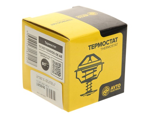 Термостат ЯМЗ-236, 238, 240, 7511.01, 7601.10 (80 град.) AVTOELECTRICA