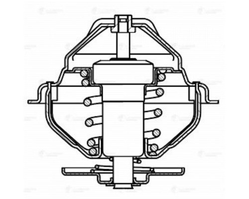 Термостат КАМАЗ-5490 MERCEDES MAN IVECO (83град., без прокладок) LUZAR