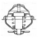 Термостат КАМАЗ-5490 MERCEDES MAN IVECO (83град., без прокладок) LUZAR