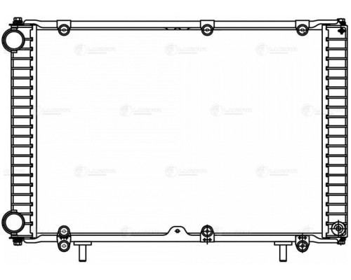 Радиатор ГАЗ-3302 Бизнес алюминиевый 3-х рядный LUZAR