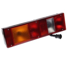 Фонарь задний КАМАЗ, МАЗ, УРАЛ левый с проводом (без лампы) РУДЕНСК