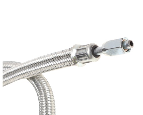 Шланг подкачки колеса КАМАЗ-4310 850мм в металлической оплетке ТМК